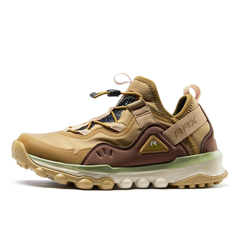 Rax походная обувь для женщин, уличные горные Нескользящие кроссовки для скалолазания, дышащая легкая обувь для треккинга, мужская спортивная обувь 345W - Цвет: sand color