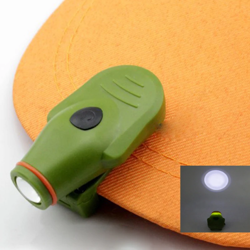 

90 Degree Rotatable 3LED Headlamp Cap Light Clip-on Hat Light Hands Free Bright Head Lamp Lantern Camping Cycling