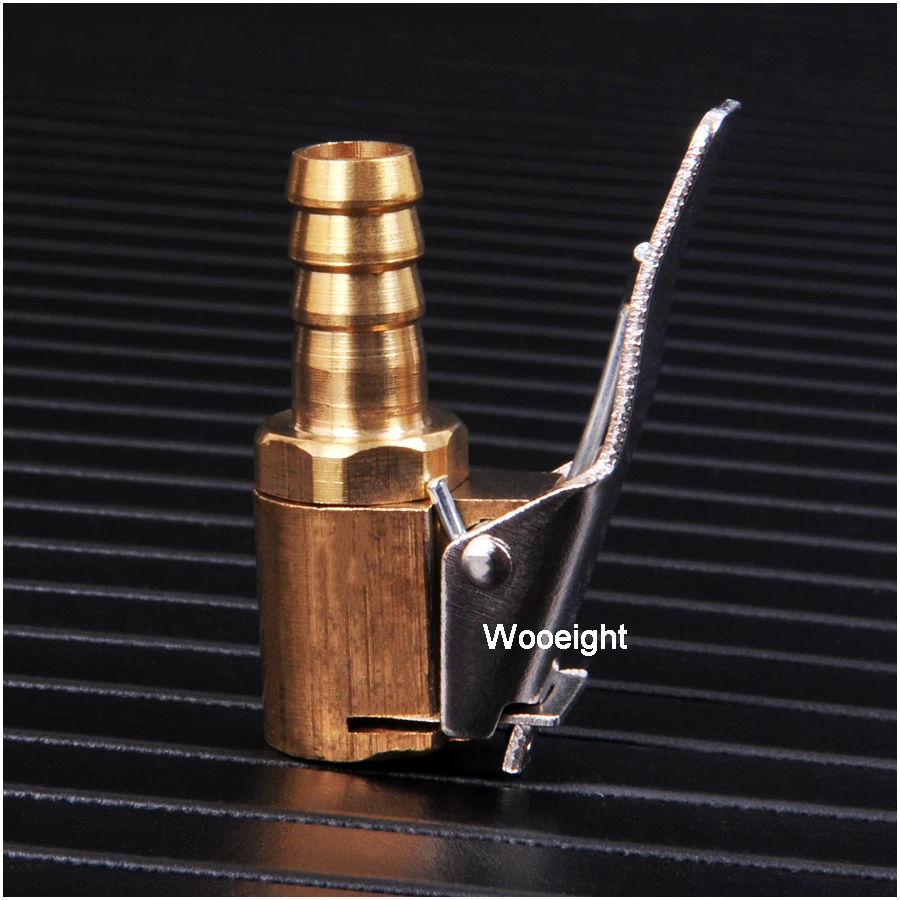 1PC 8mm Universal Car Brass Wheel Tire Air Chuck Inflator Pump Valve Clip Clamp Connector Adapter Tire Valve Inflator Chuck (6)