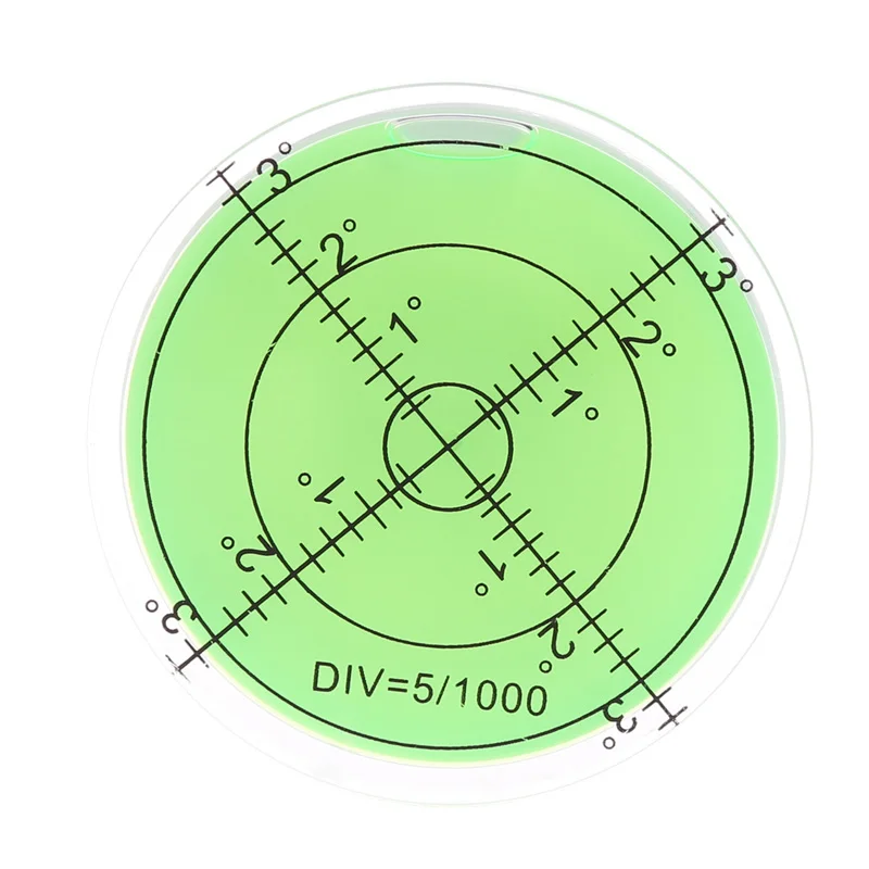 

60mm Large Spirit Bubble Level Degree Mark Surface Circular Measuring Bulls Eyes