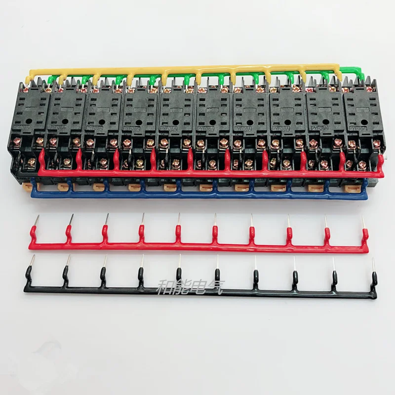 

1pcs HH52P relay base pin shorting piece PYF08A connecting strip coil connecting piece spacing 22mm