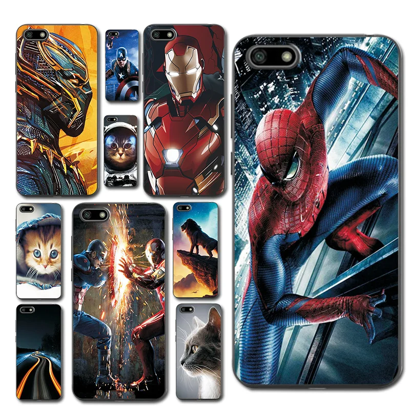 

Starry Sky Phone Bags For Huawei Y5 2018 5.45 inch Spiderman Soft Case Cover Fantasy Brilliant Fundas For Huawei Y5 Prime 2018