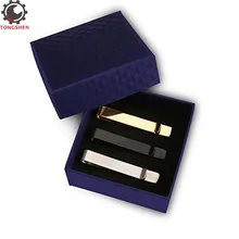 Мужской s зажим-клипса бар набор для регулярные связи 2,1 дюймов с подарочной коробкой классические мужские Зажимы для галстука в повседневном стиле Зажимы для галстука набор