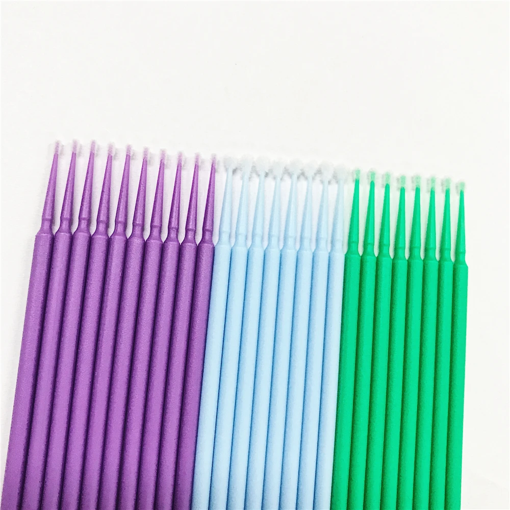 100 шт./бутылка одноразовые микрощётки для наращивания ресниц|eyelash micro brush|micro swabsmicro