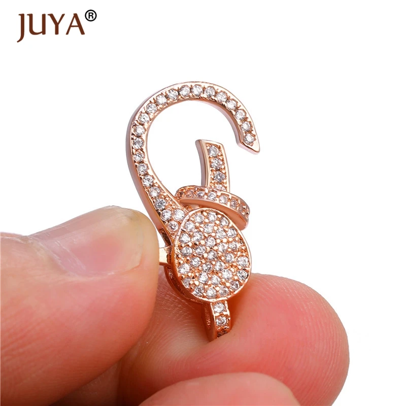 Juya 2019 Последние Роскошные циркониевые Стразы застежка краб застежки крючки для