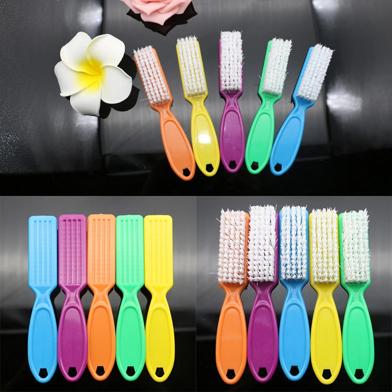 

Plastic Random Color Nail Cleaning Brush 1PCS Pedicure Tool Tool Beauty New Simple