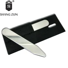 SHANG ZUN 2 PCS Stainless Steel  Collar Bones Stiffeners Stays For Formal Shirts Collar Stays Hot Sale