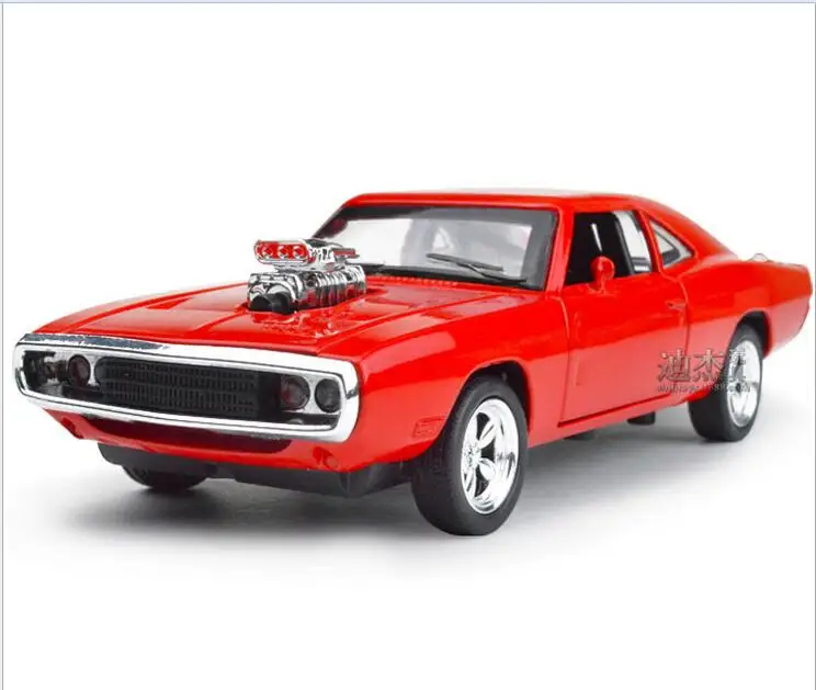 Так классно! Форсаж Dodge зарядное устройство модели автомобилей из сплава детские игрушки оптом четыре цвета металлические классические автомобили - Цвет: red