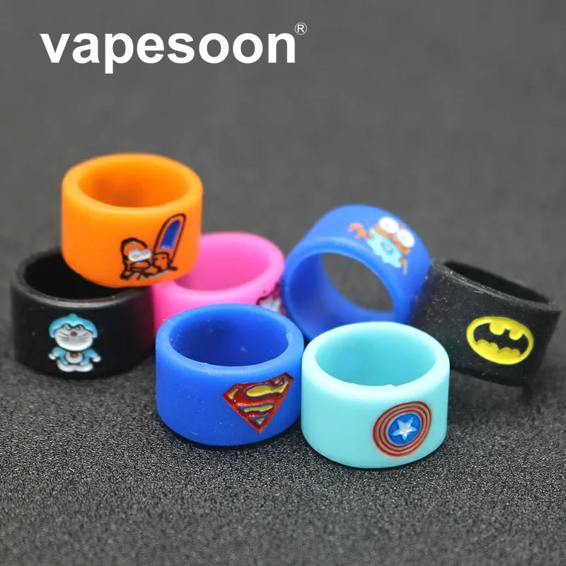 

16.5mm Muti-Design Silicone Rubber Vape Ring Rubber Anti Slip Band for Mechanical Mod RBA RDA Vaporizer Tank