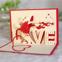 Factory direct 3D LOVE tree 10pcs creative birthday gift blessing card custom love bird confession card wedding invitation card c20 id waterproof direct factory card