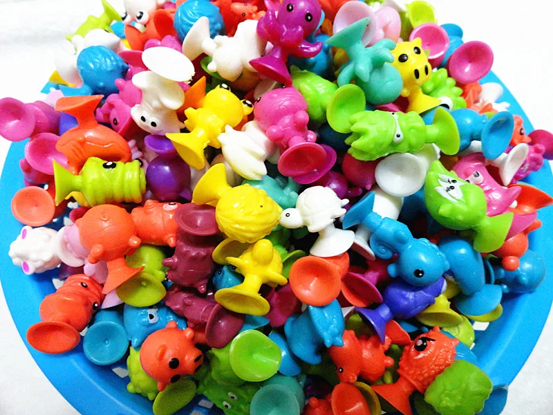 Plastic Monster Sucker Dolls kids Animal Cupule Suckers Action Figure Toy Suction Cup Collector