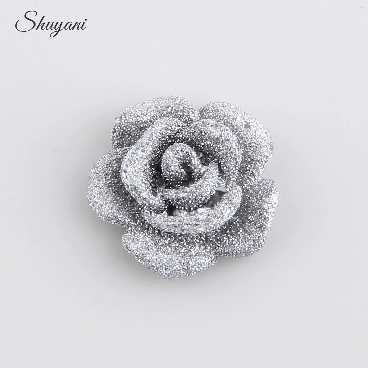 

20Pcs/lot Newest Cute Silver Floating Flower Charms Fit Glass Magnetic Lockets Wedding Jewelry