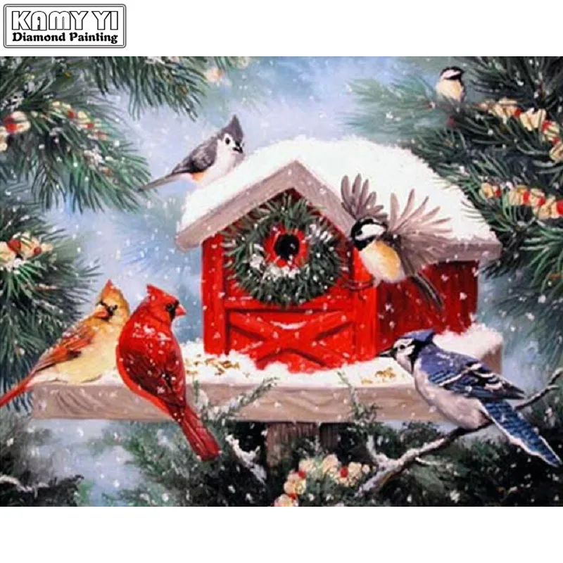 YIKEE-diamond-painting-Bird-s-nest-diamond-embroidery-diamond-painting-cross-stitch-Y1531