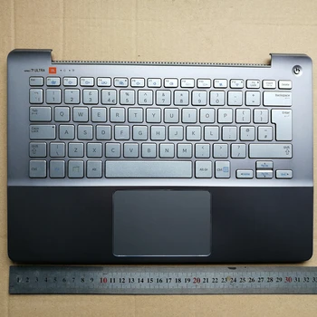 

UK new laptop keyboard with touchpad palmrest for Samsung NP740U3E 740U3E 745U3E BA75-04471A 2fan