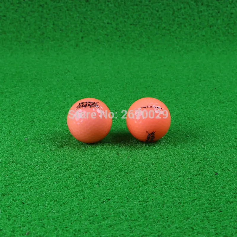 Хрустальный прозрачный шар для гольфа 12 шт. мяч для гольфа двухслойный высококачественный мяч для гольфа прямая акция от производителя - Цвет: Orange red