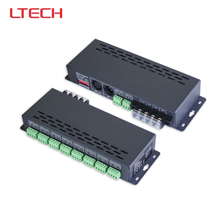 

LT-830-350 DMX/PWM 3CH CC decoder;DC12V-DC48V input;350mA CC*3CH output