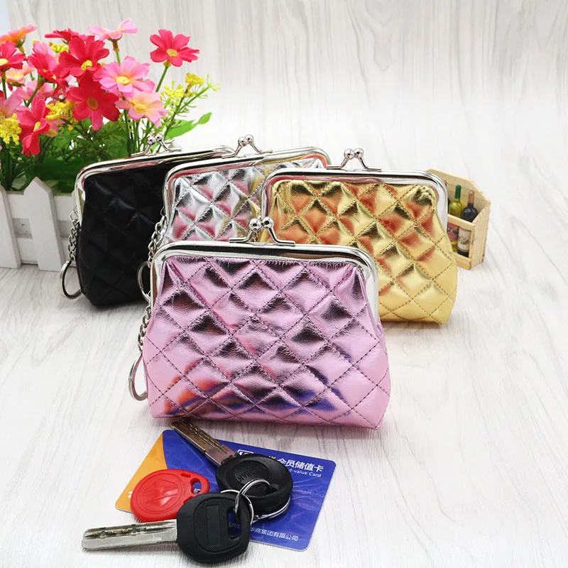 0 : Buy Fashion Leather Women Coin Purse Luxurious Diamond Pattern Hasp Coin Wallet ...