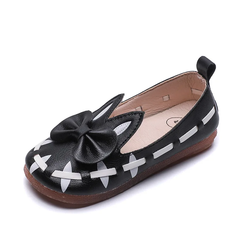 

Kids Spring Autumn girls baby shoes children nude single shoes toddler summer shoe black white pink flats party shoes