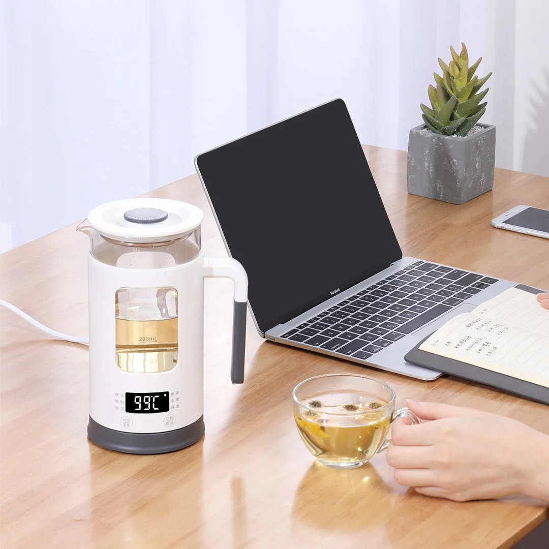 Электрический чайник LIFE ELEMENT 600 Вт мл для воды дисплей температуры двойная