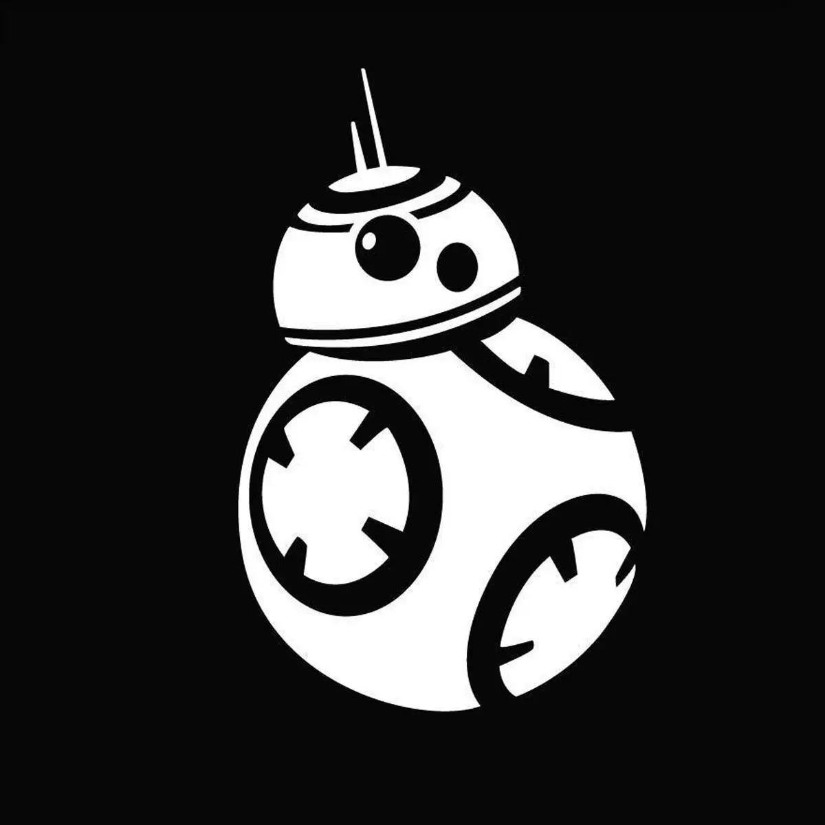 font b Star b font font b Wars b font BB8 Alien Car Decal Window