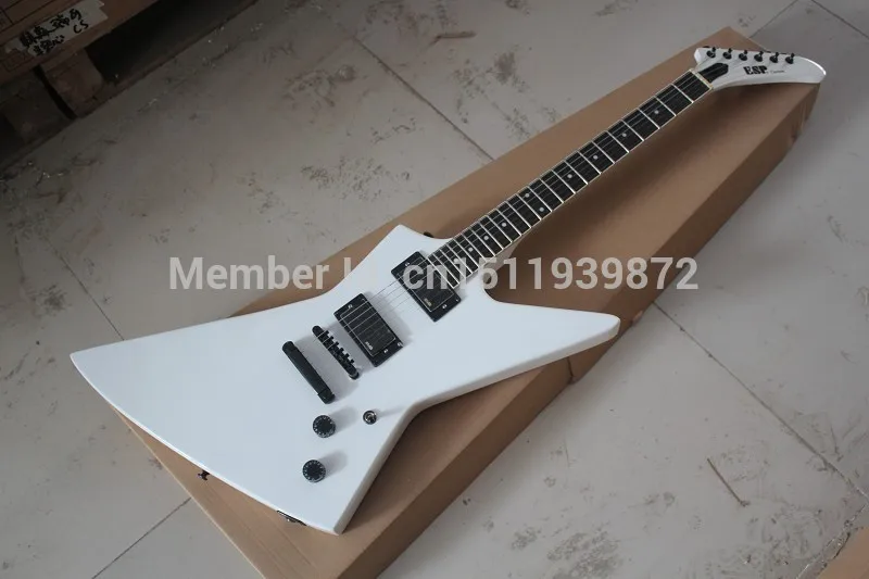 

Free Shipping New Arrival ES Custom Explorer White Electric Guitar EMG Pickup MX-250 II In Stock