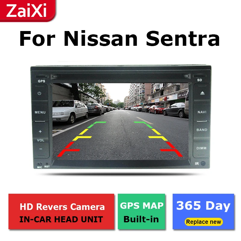Top ZaiXi 2Din For Nissan Sentra 200 SE B16 2007~2012 Car Android Radio Multimedia Player GPS Navigation IPS Screen HiFi WiFi BT 5