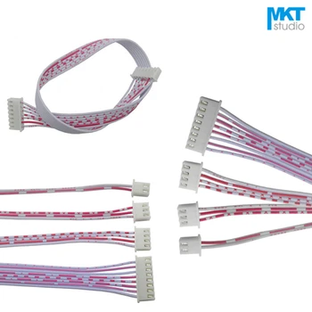 

100Pcs 40cm Double XH2.54 Header AWG26 Red White Wire Cable 8P 9P 10P