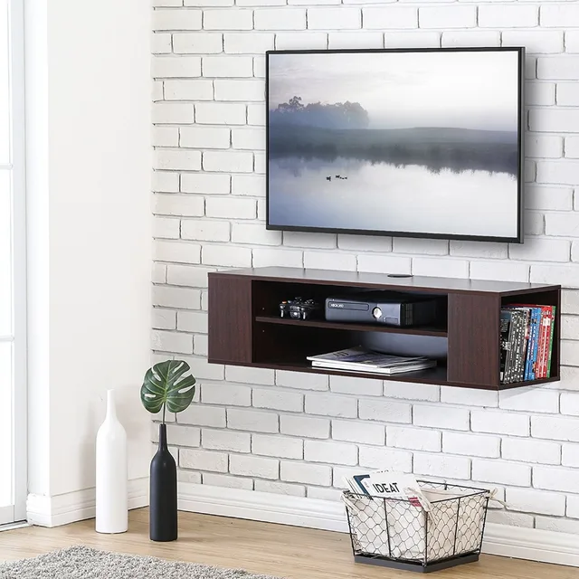 Floating Tv Stand Wall Mount Cabinet Media Console Entertainment Floating Tv Stand Wall Mount Cabinet Media Console Entertainment Center Ds210001wb