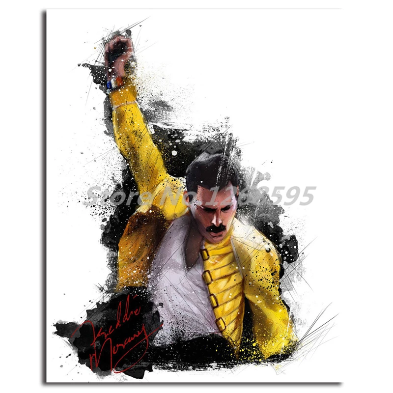 Фредди меркури Queen HD печать на холсте спальня домашний декор современные