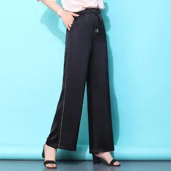 

WYWAN Casual Pants Women Harem Striped Pants For Women Pantalon Femme Pantalones Mujer Cintura Alta Trousers Female pants M-4xl