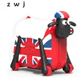 Cute Shaun the Sheep Shape Kids Ride-on Suitcase Solid Children Toy Spinner Rolling Luggage Travel Bag Suitable For Kid