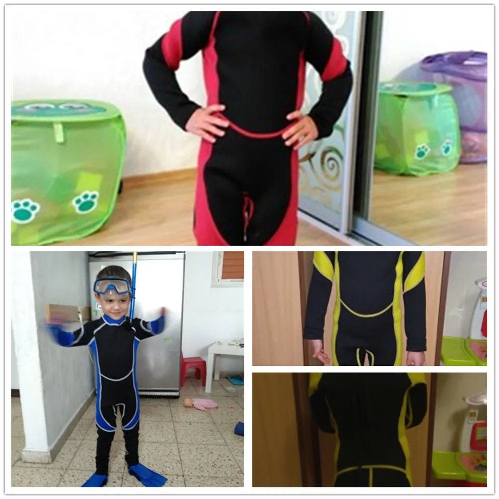 

Neoprene Scuba Diving Kids Wetsuit Spearfishing Wet Suit Surf Diving One Piece outdoor Suits Spear Fishing Wetsuit for children
