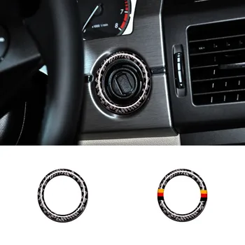 

Ignition Key Circle Decoration Cover Trim For Mercedes Benz C class W204 200 260 300 2011-2014 Carbon Fiber Car Accessories