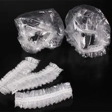 Одноразовые водонипроницаемые наушники, косметические волосы окрашивания наушники, одноразовый Прозрачный наушники, ванна наушник 100 шт