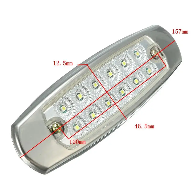 1 шт. Универсальный 12 В DC 12 Светодиодный Боковой габаритный индикатор светильник для грузовиков трейлеров для грузовика автобуса
