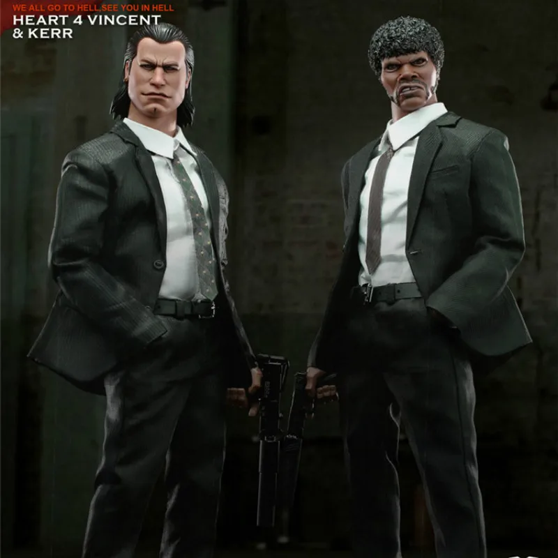 

DAMTOYS DAM GK015 1/6 Gangsters Kingdom Heart 4 Pulp Fiction Vincent & Kerr SET Collection Action Figure for Fans Holiday Gift