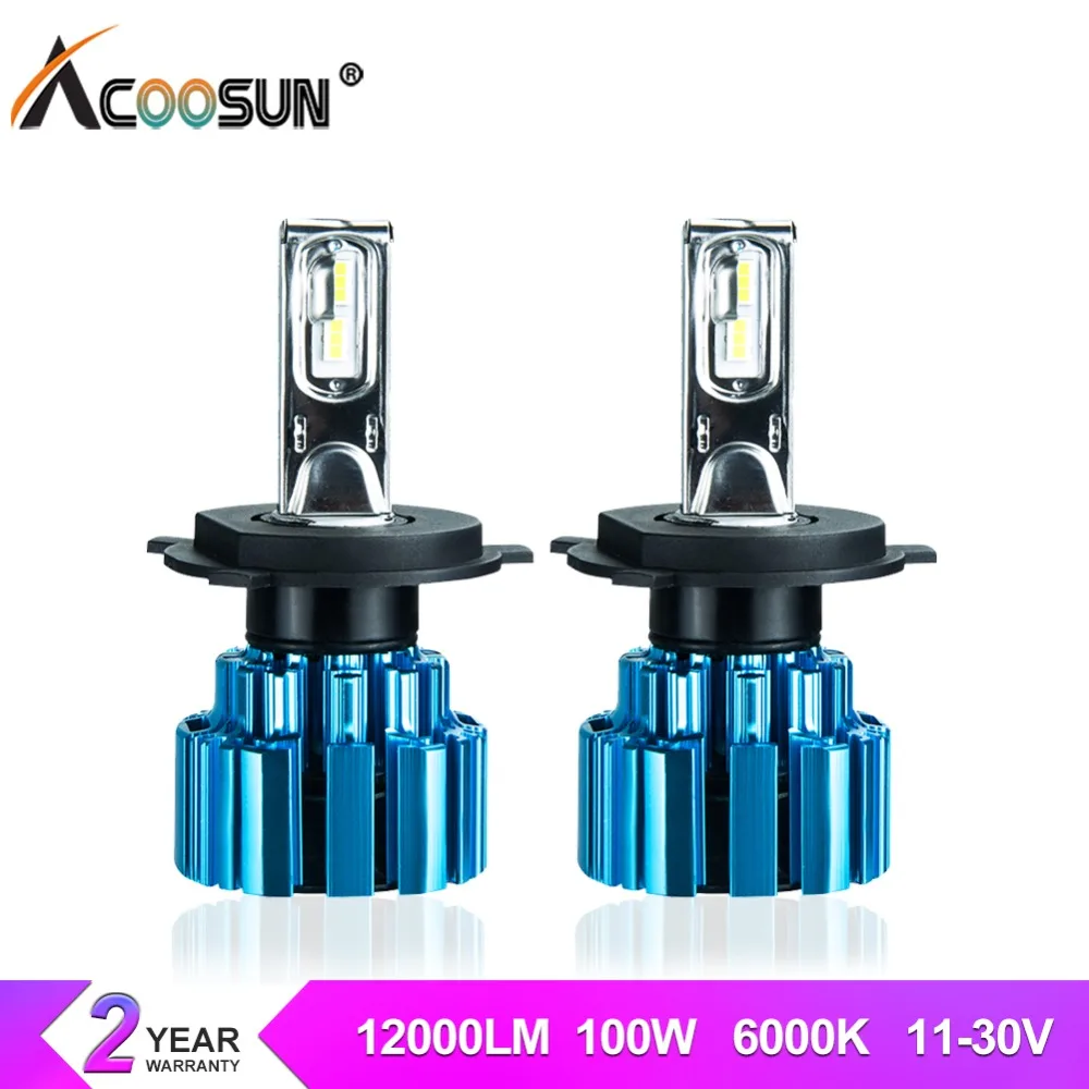 

H7 LED H4 Car Headlight H11 H8 9005 HB3 9006 HB4 12000LM 9012 100W luces led para auto 6000K White 12V 24 Automobile Headlam