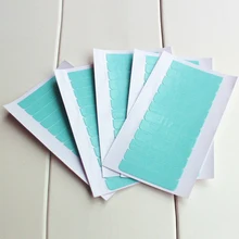 5 листов/50 шт предварительно вырезанная Двухсторонняя клейкая супер лента для уток кожи и наращивания волос водостойкая лента вечерние ленты подарок