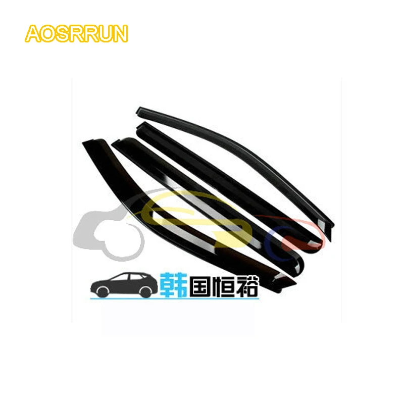 

AOSRRUN Cover the black rain rain shield rain or shine Ordinary rain eyebrow FOR Ssangyong Korando Kyron Actyon Car Accessories