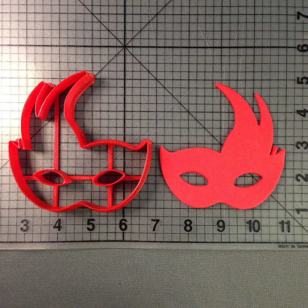 

Masquerade Mask Cookie Cutter Fondant Cupcake Tools Custom Made 3D Printed Cookie Cutter Set cortador de fondant