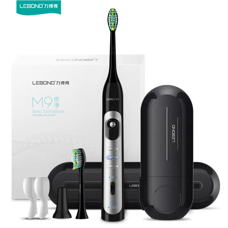 

LEBOND M9 Sonic Electric Toothbrush Rechargeable 9 Level Waterproof Disinfection Traveling Box With 2 Brush Heads Fro Adult