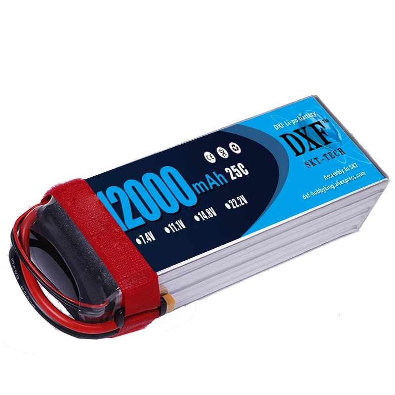 Батарея DXF Lipo хорошего качества батарея 14 8 в мА/ч 25C 50C RC AKKU для самолета вертолета