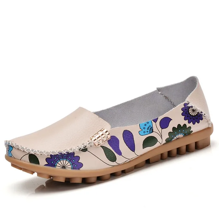 

Dropshipping 2019 Spring Flats Genuine Leather Women Shoes Slip on Ballet Flats Ballerines Flats Woman Shoes Moccasins Loafers