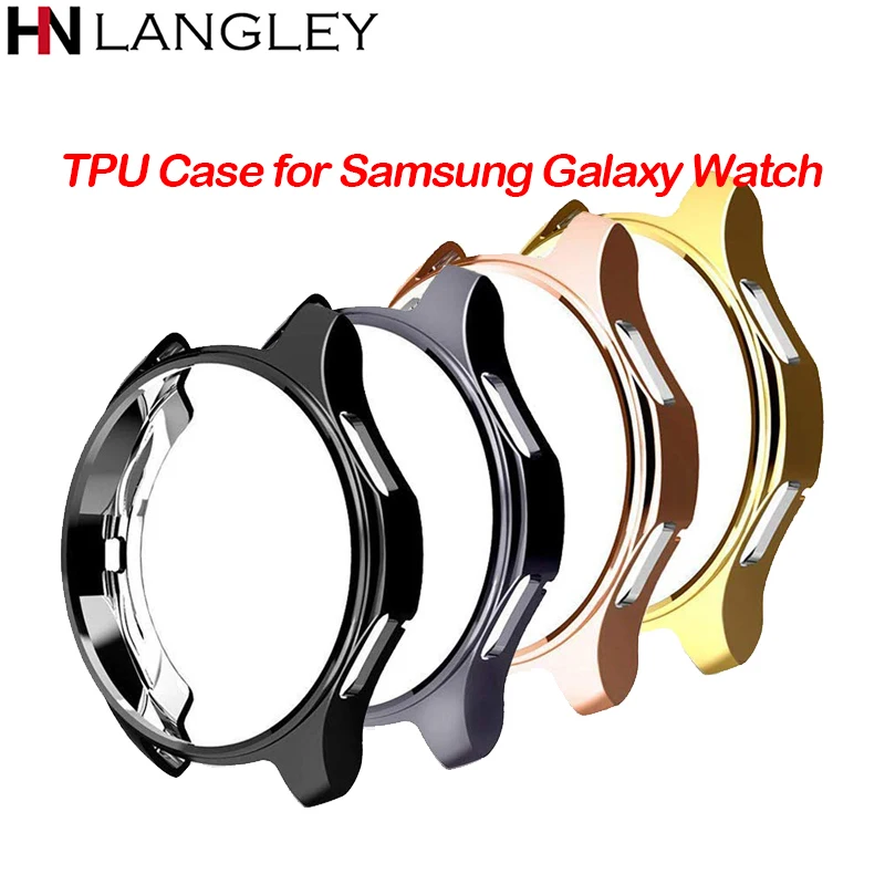 

Watch Case for samsung Gear S3 Frontier Galaxy watch 46mm Cover TPU plated All-Around protective smart watch Accessories
