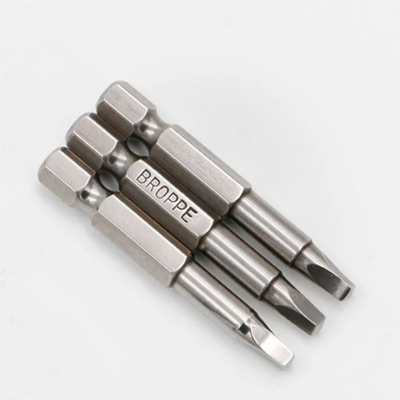 5 Pcs/set 1/4" 50mm Y type&Square Screwdriver Bits S2 Alloy Steel
