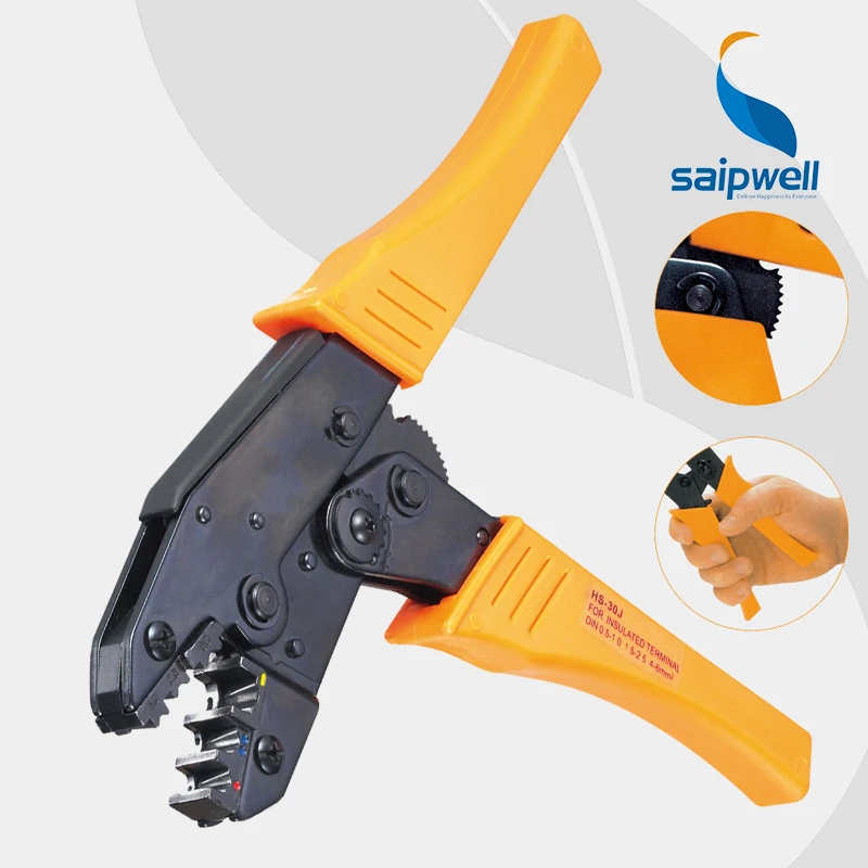 Saipwell наконечник Кримпер диапазоны 0.5-6mm2/22-10 AWG для электрических конец