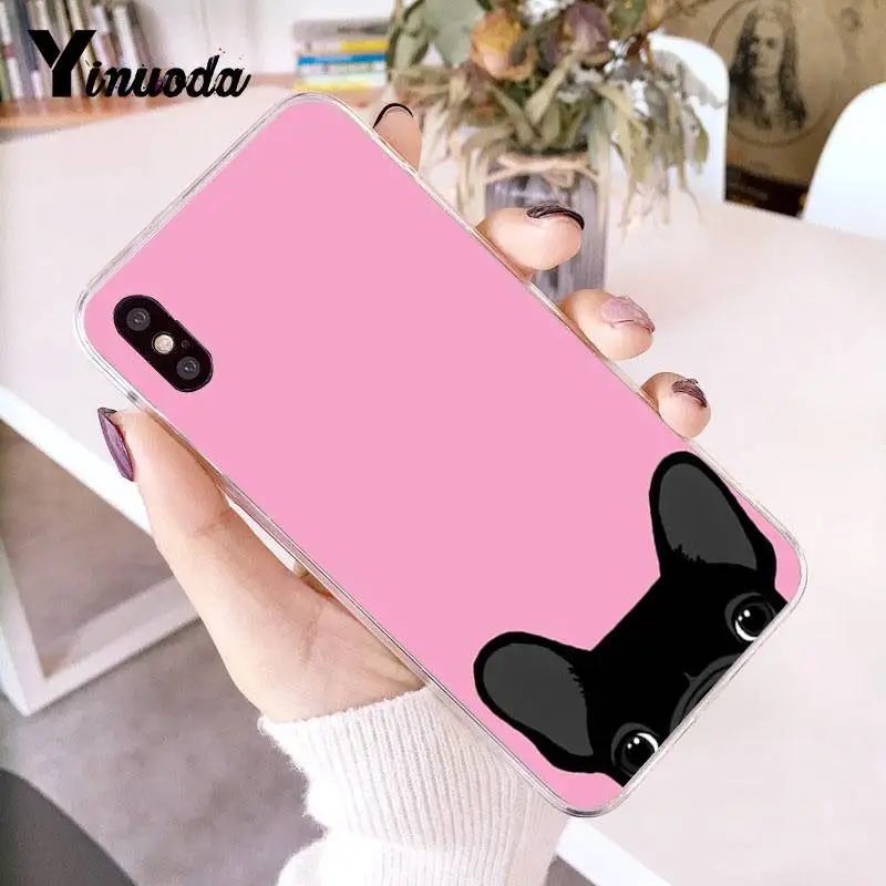 Прозрачный чехол для телефона Yinuoda Animal boston terrier dog iPhone 8 7 6 6S Plus X 5 5S SE XR XS XSMAX11 11pro
