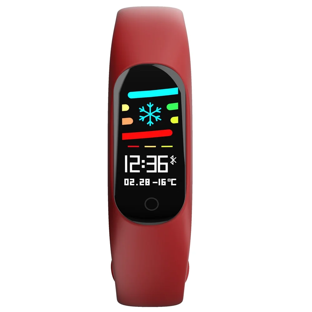 Cawono CW27 смарт часы Новый Smart Браслет фитнес браслет 0 96 ''OLED монитор сердечного