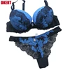 DKERT ABC 75 80 85 90 95 Thong Bra Set Push Up Lace Women Underwear Panty Set Set Hollow Out G String Embroidered Bra Brief Sets ► Photo 2/4