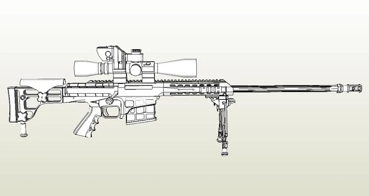 98B Снайпер шаг антитеррористический элита ручной работы DIY 3D бумажная модель игрушки